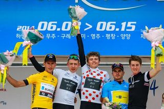 podium, Tour of Korea 2014, stage five