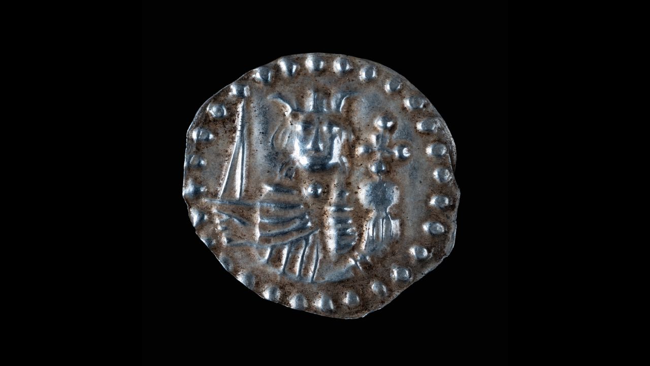 a single silver coin
