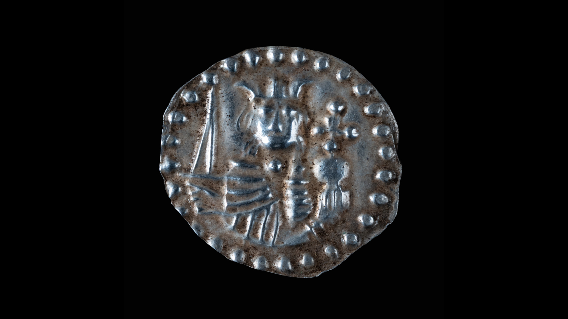 a single silver coin