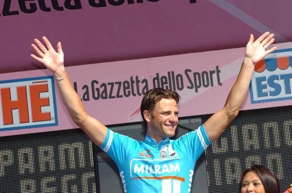 Alessandro Petacchi (Milram) happy.