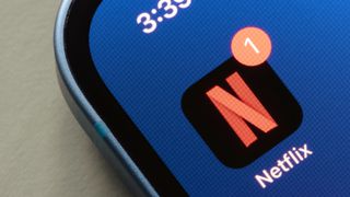 Netflix app on iPhone