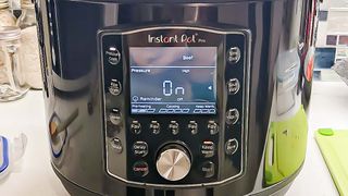 Instant Pot Pro display and settings buttons