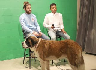 Students run the Make a Wish broadcast at the Plum Borough School District in Pennsylvania.