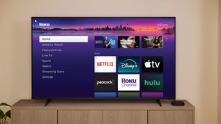 An example of Roku&#039;s home screen.