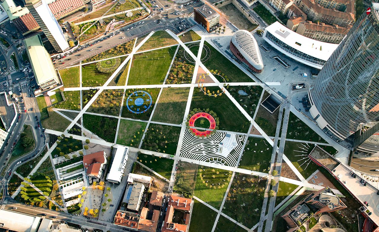 Porta Nuova - BAM aerial view of the park