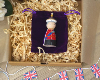 King Charles III Coronation Peg Doll, £17 | Etsy