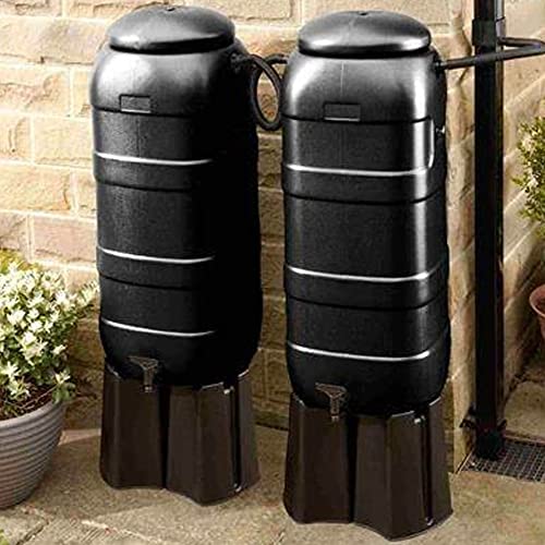 Garden Space Saver 100 Litre Black Slimline Water Butt Kit