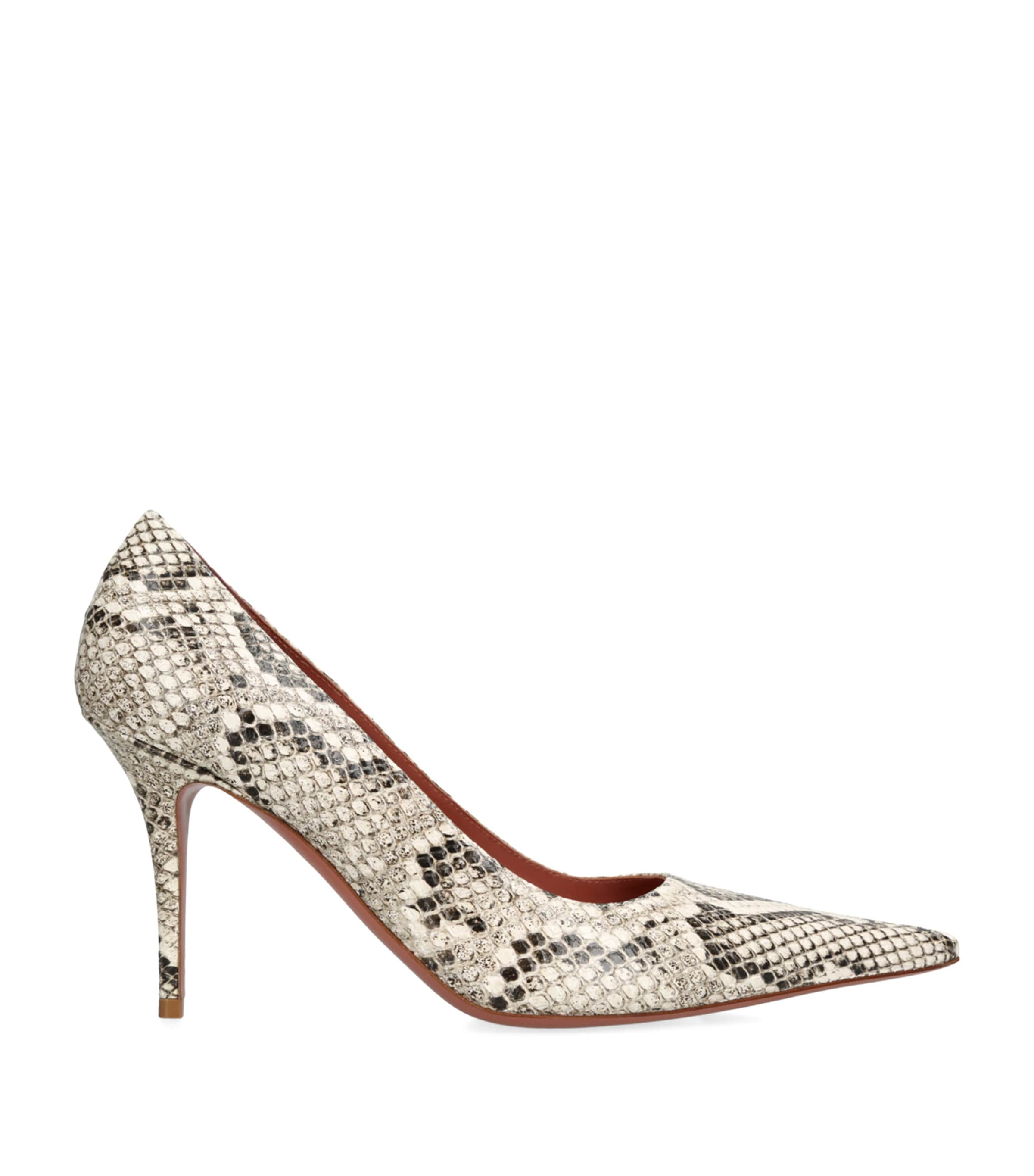 Snakeskin Print Barbara Pumps 90