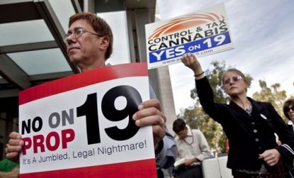 Californians may be split, but 26 out of the state's 30 major newspapers, including the Los Angeles Times, are decidedly against Proposition 19.