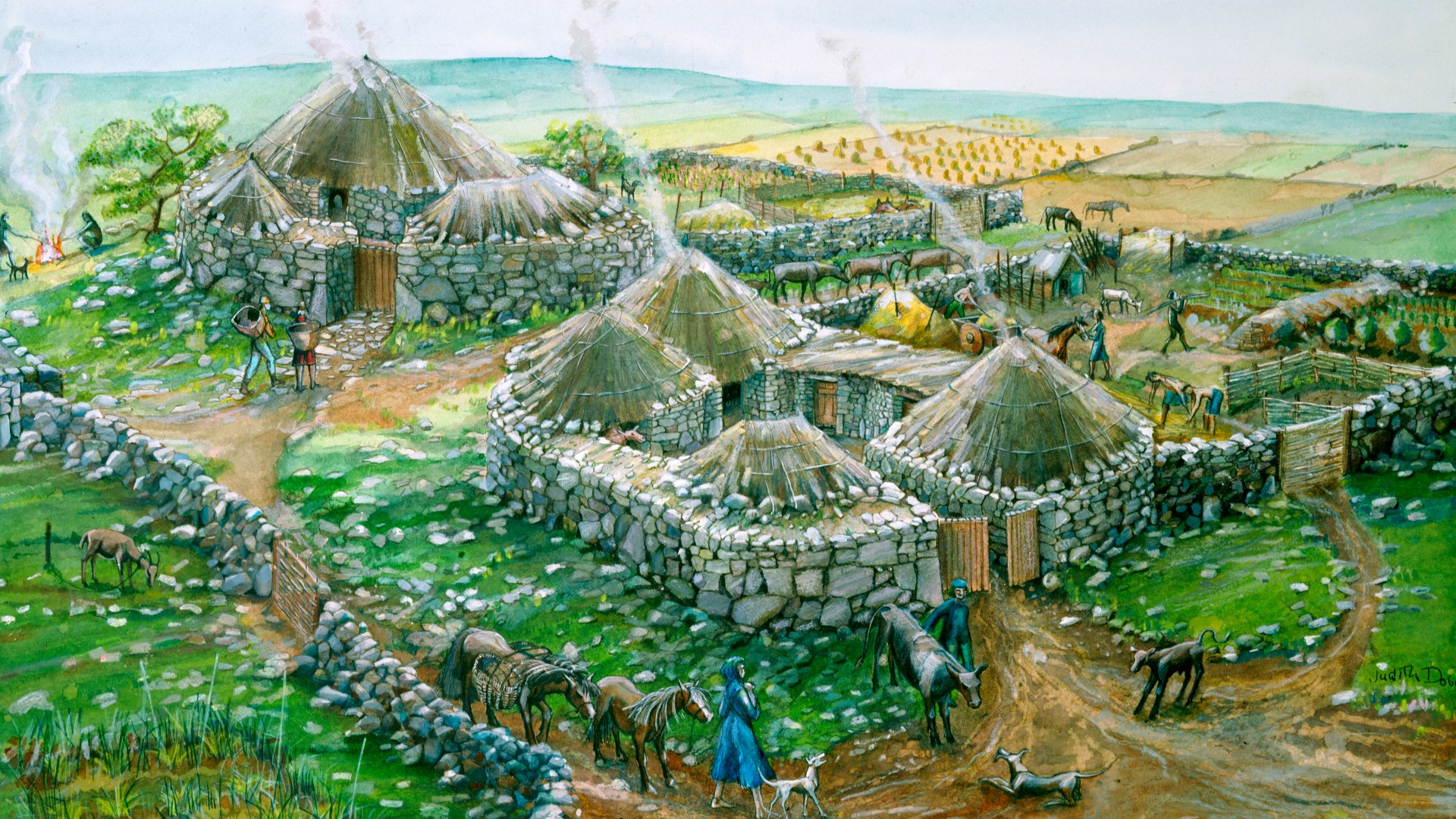 British village around 1st century A.D.