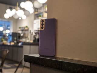 Samsung Galaxy S21 Purple Coffee Shop