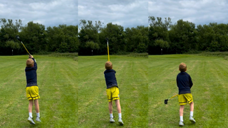 Katie's Son Flinging on the Par 3 at Iford
