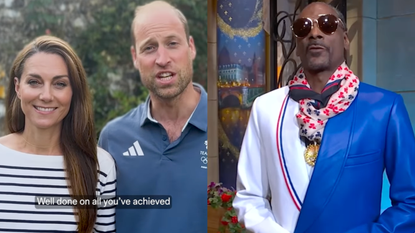 Prince William and Princess Kate recruit Snoop Dogg to congratulate Olympians.