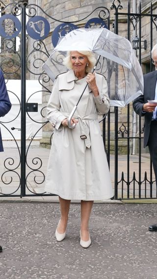 Queen Camilla at Holyroodhouse