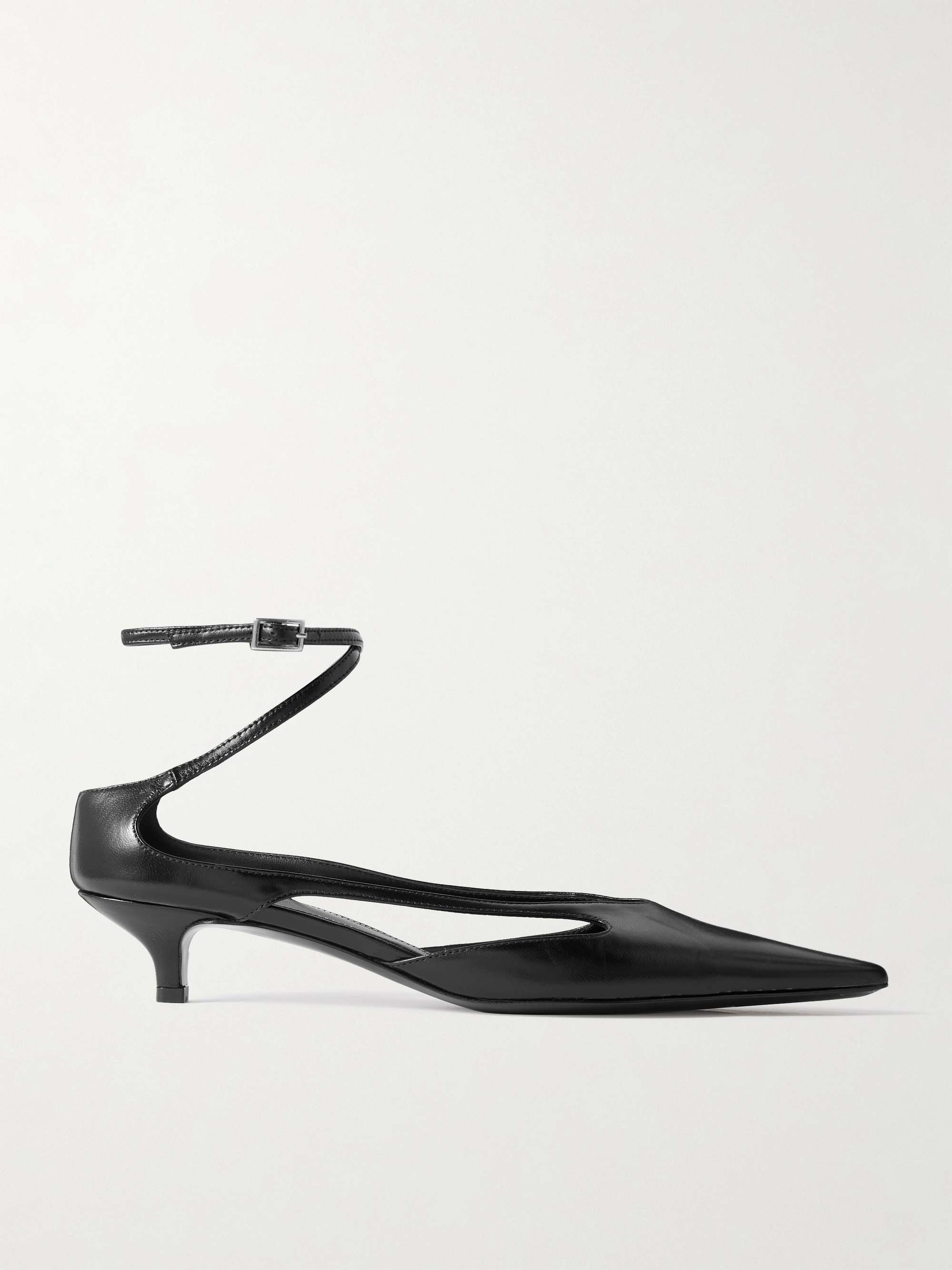 Cutout Leather Pumps