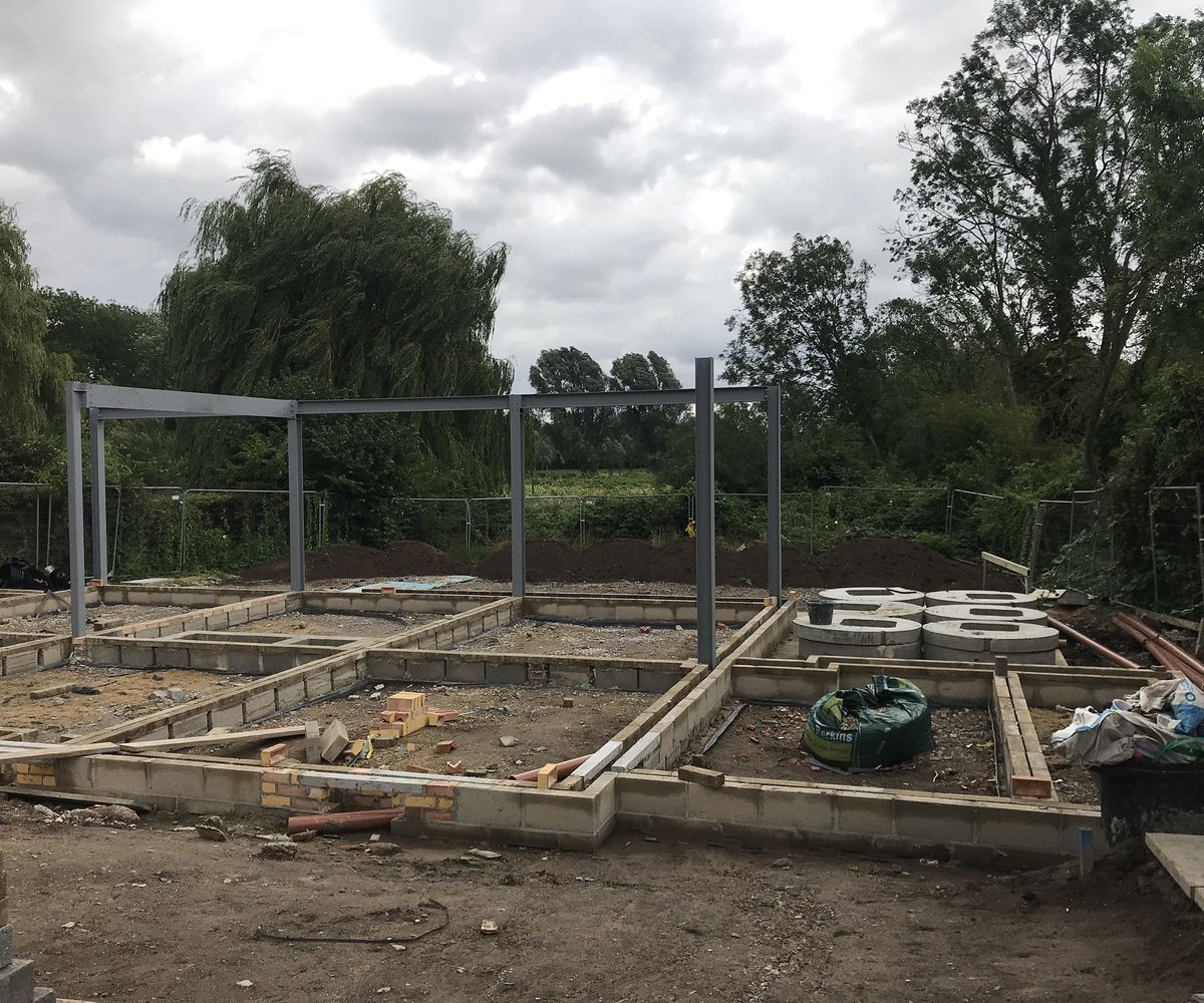 Foundations laid for a self build home project