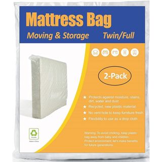 ComfortHome Mattress Bag for Moving and Storage (1-mil)