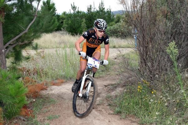 Jenni King on her way to a win