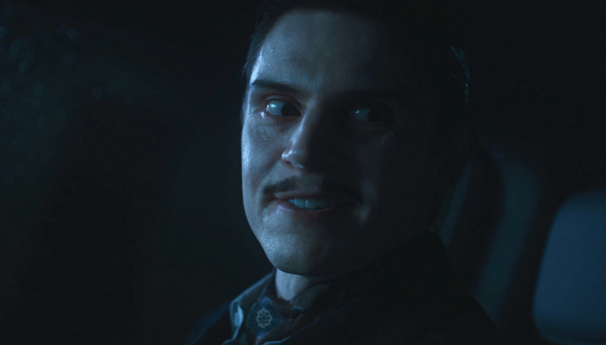 Evan Peters as James Patrick March In American Horror Story 13