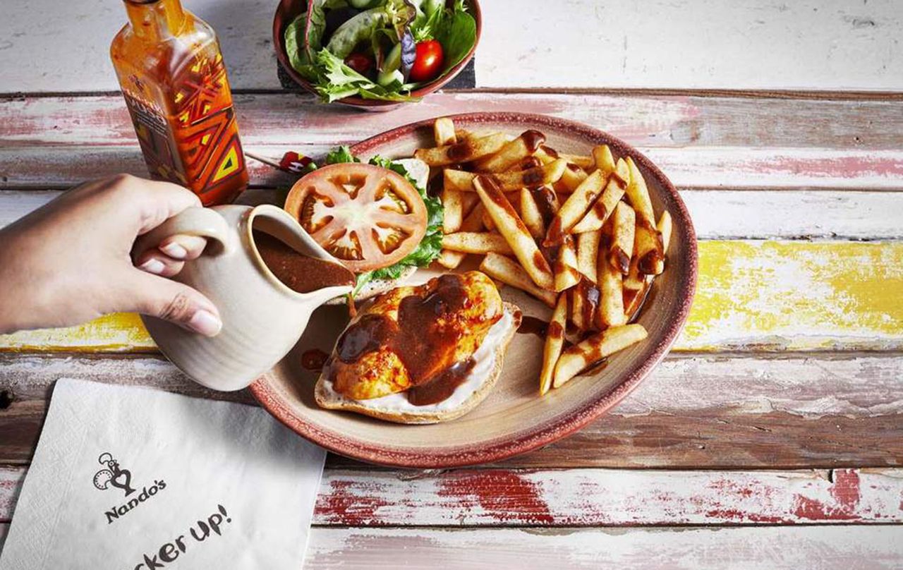 Nando&#039;s Christmas menu chicken gravy