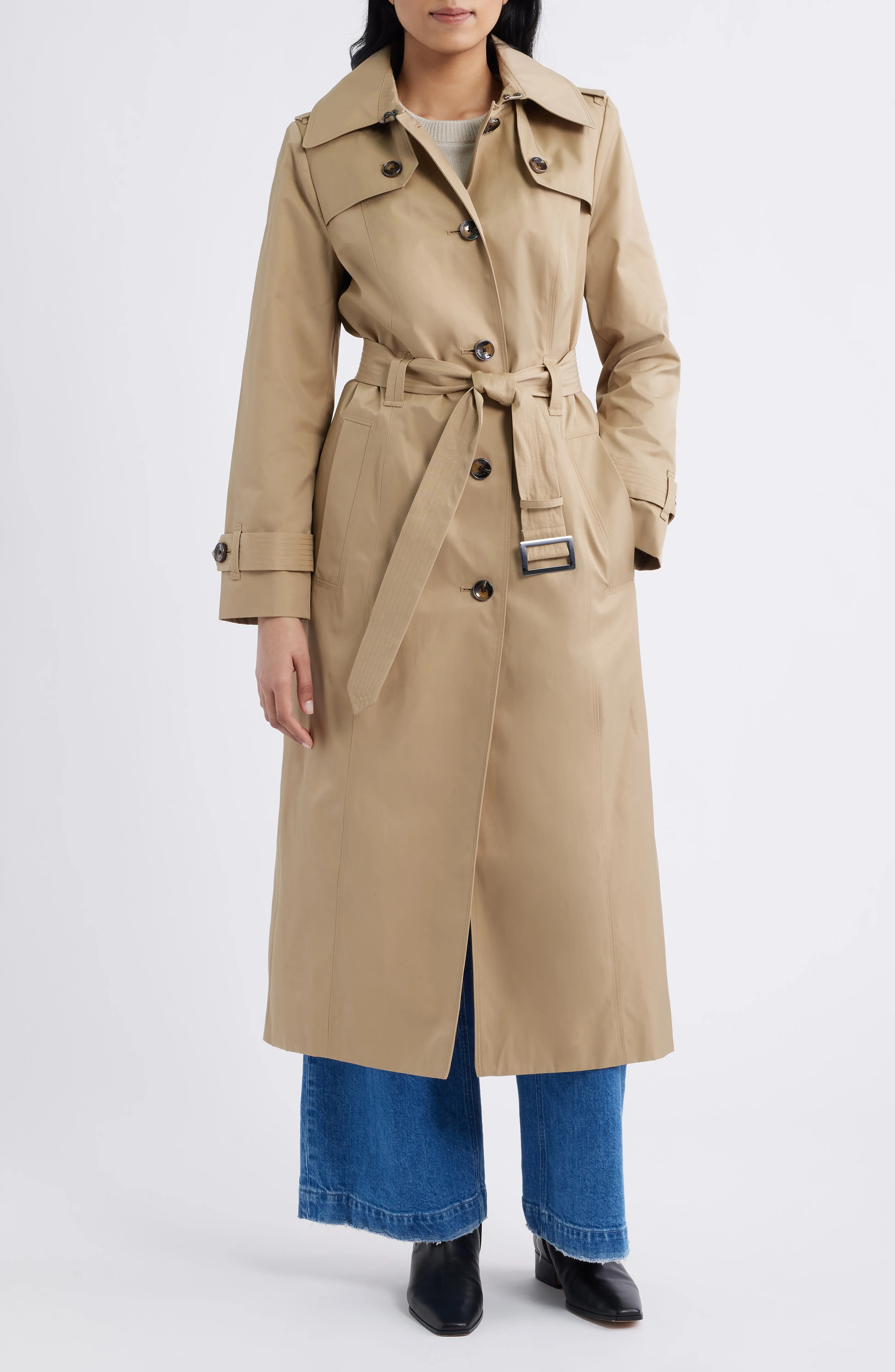 London Fog, Cotton Blend Trench Coat