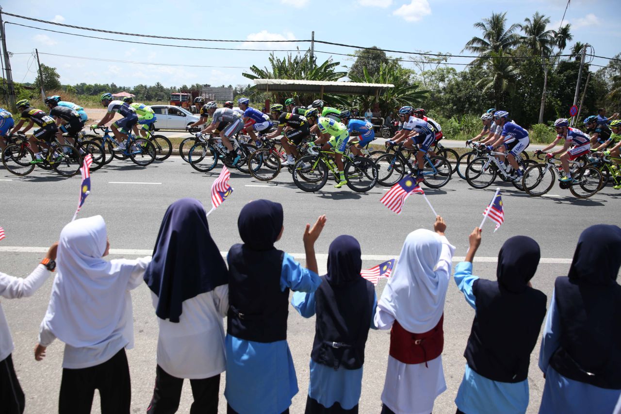 There plenty of fans during this section of the stage to cheer on the riders