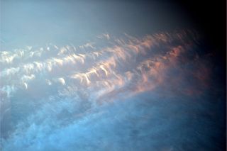 Some amazing wispy clouds as seen on Jan. 16, 2011 from the International Space Station by astronaut Paolo Nespoli.
