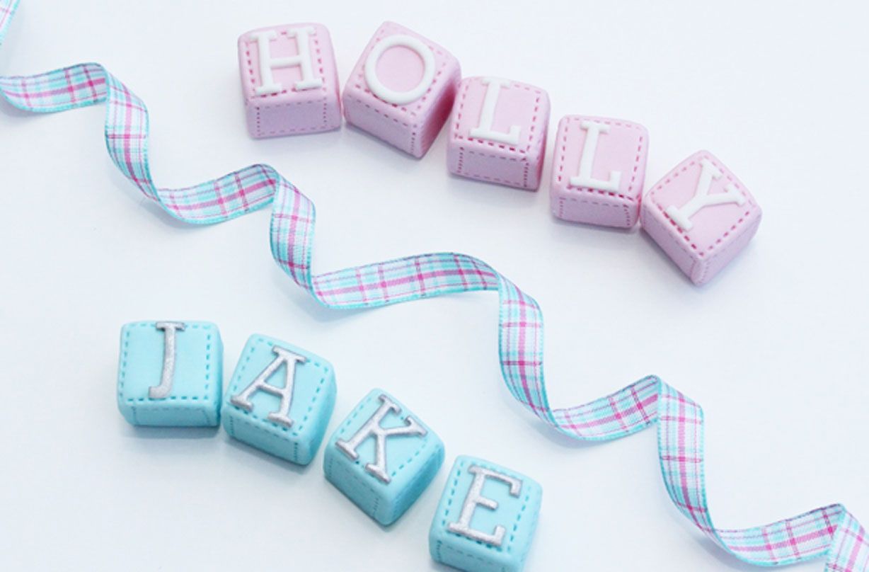 Cake name blocks