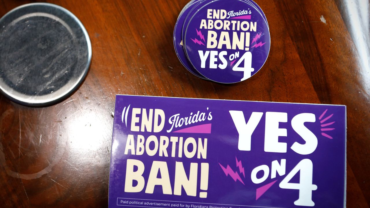 Promotional material for Florida amendment to ensure abortion rights