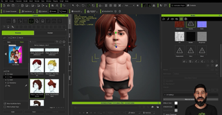 Animation of Lewis Capaldi in 3D software