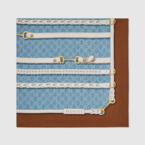 Printed Silk Twill Carr&amp;eacute;