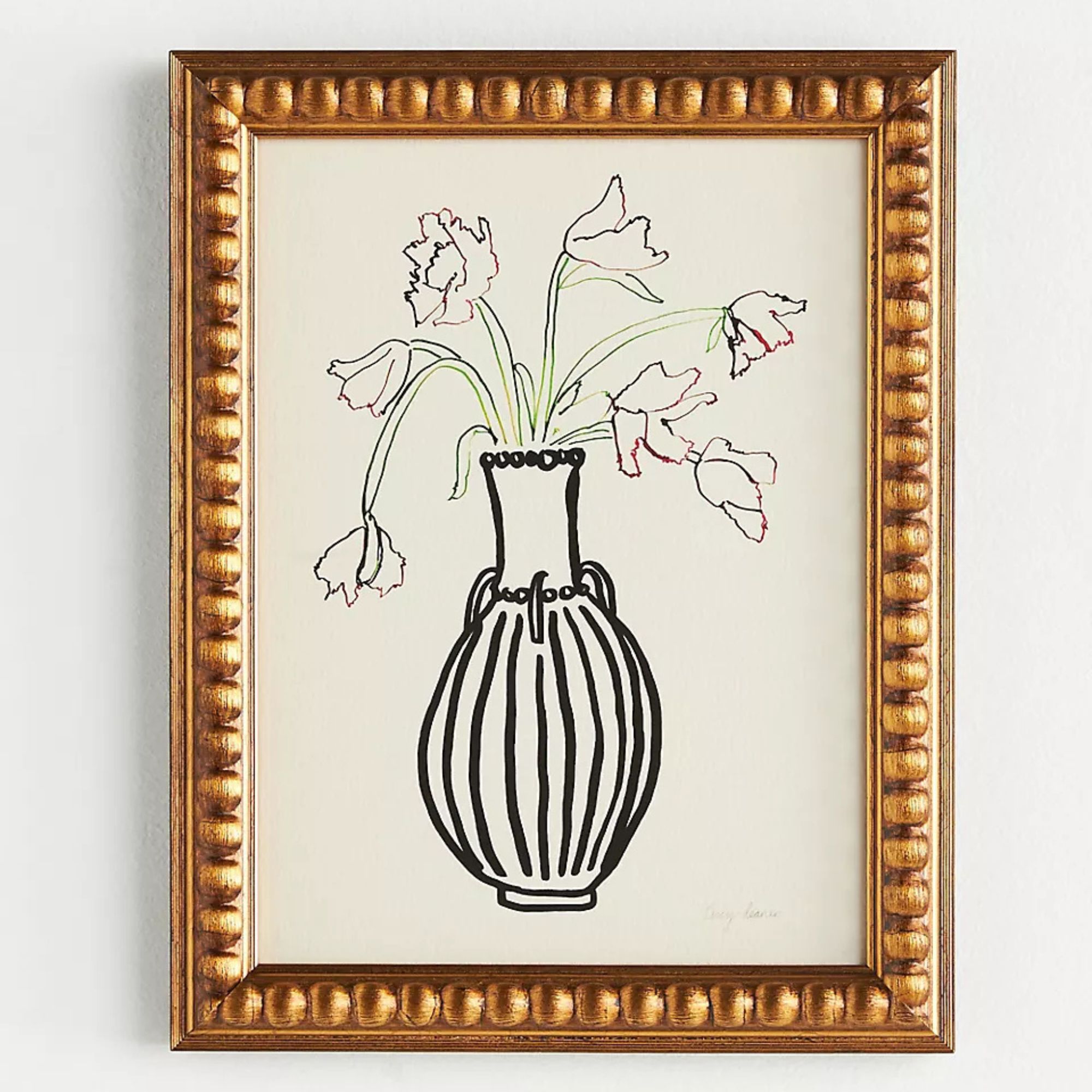 Parrot Tulips in a Vase Wall Art