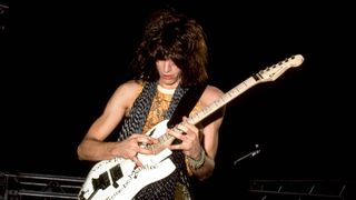 Warren DeMartinin mid-solo in '85, and invariably showcasing a vibrato technique he learned from Jake E Lee