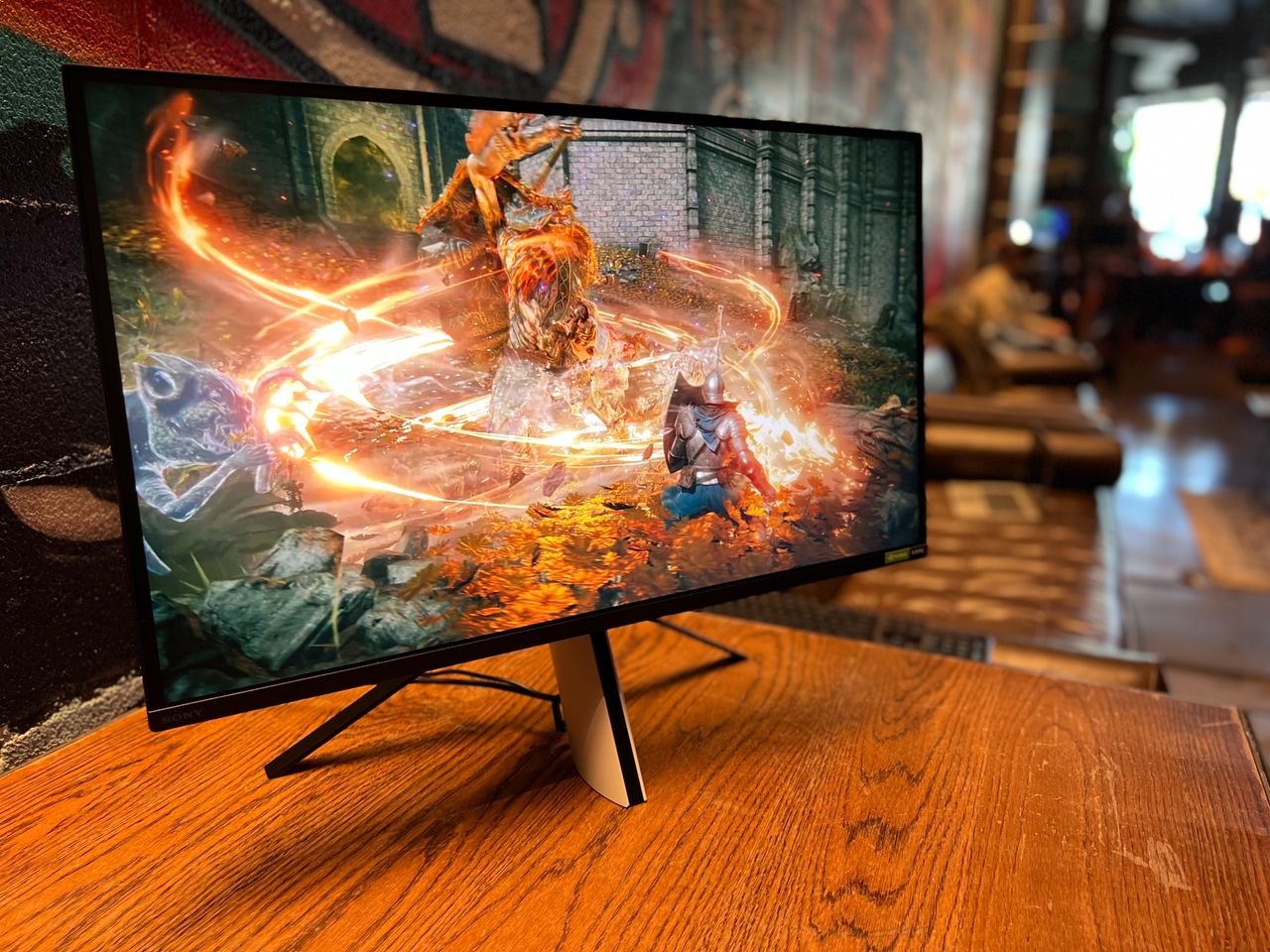 Sony Inzone M9 Monitor on a desk.