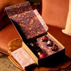 Box of William Morris x Purdy & Figg cleaning products