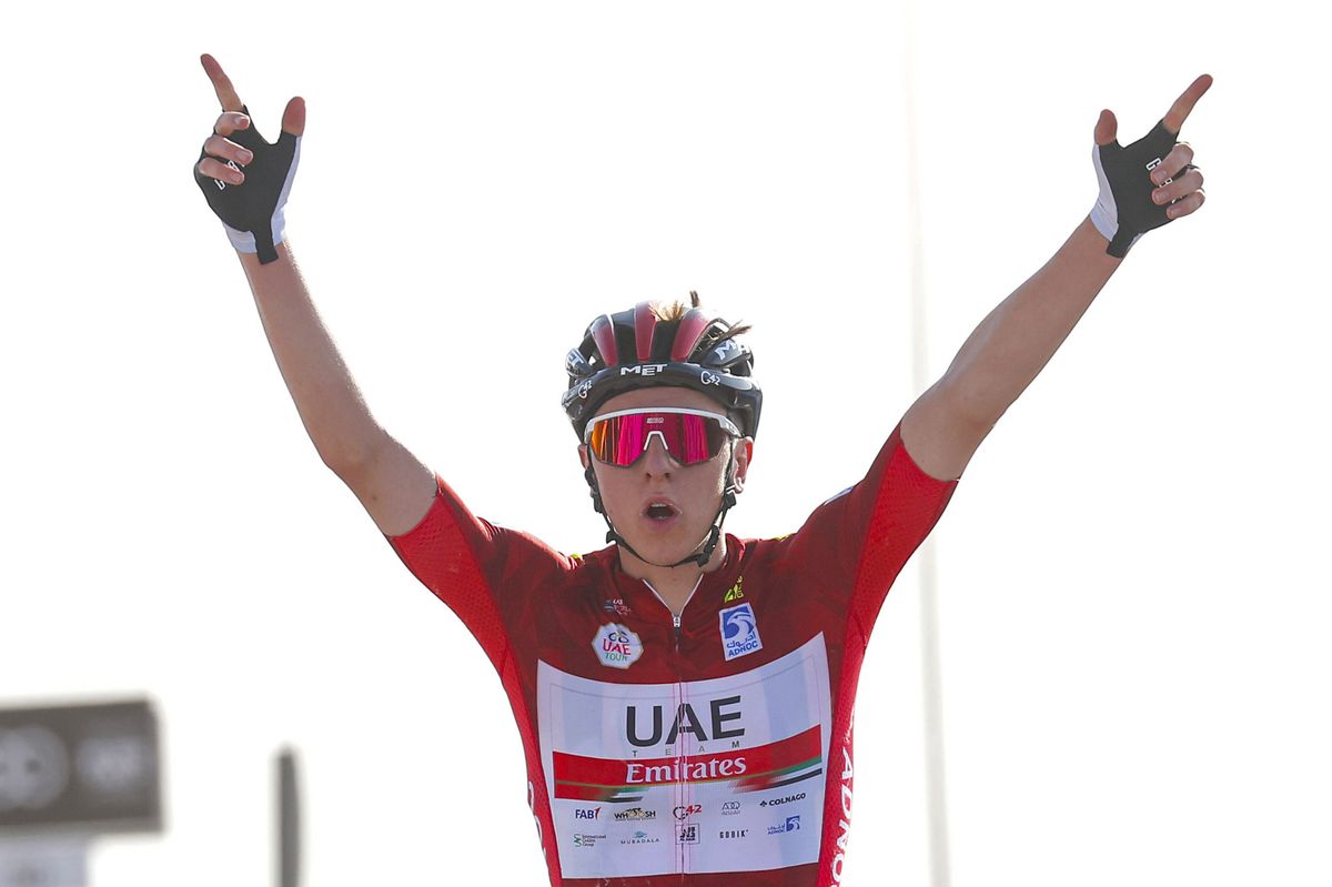 Tadej Pogacar (UAE Team Emirates) wins stage 3 of the UAE Tour