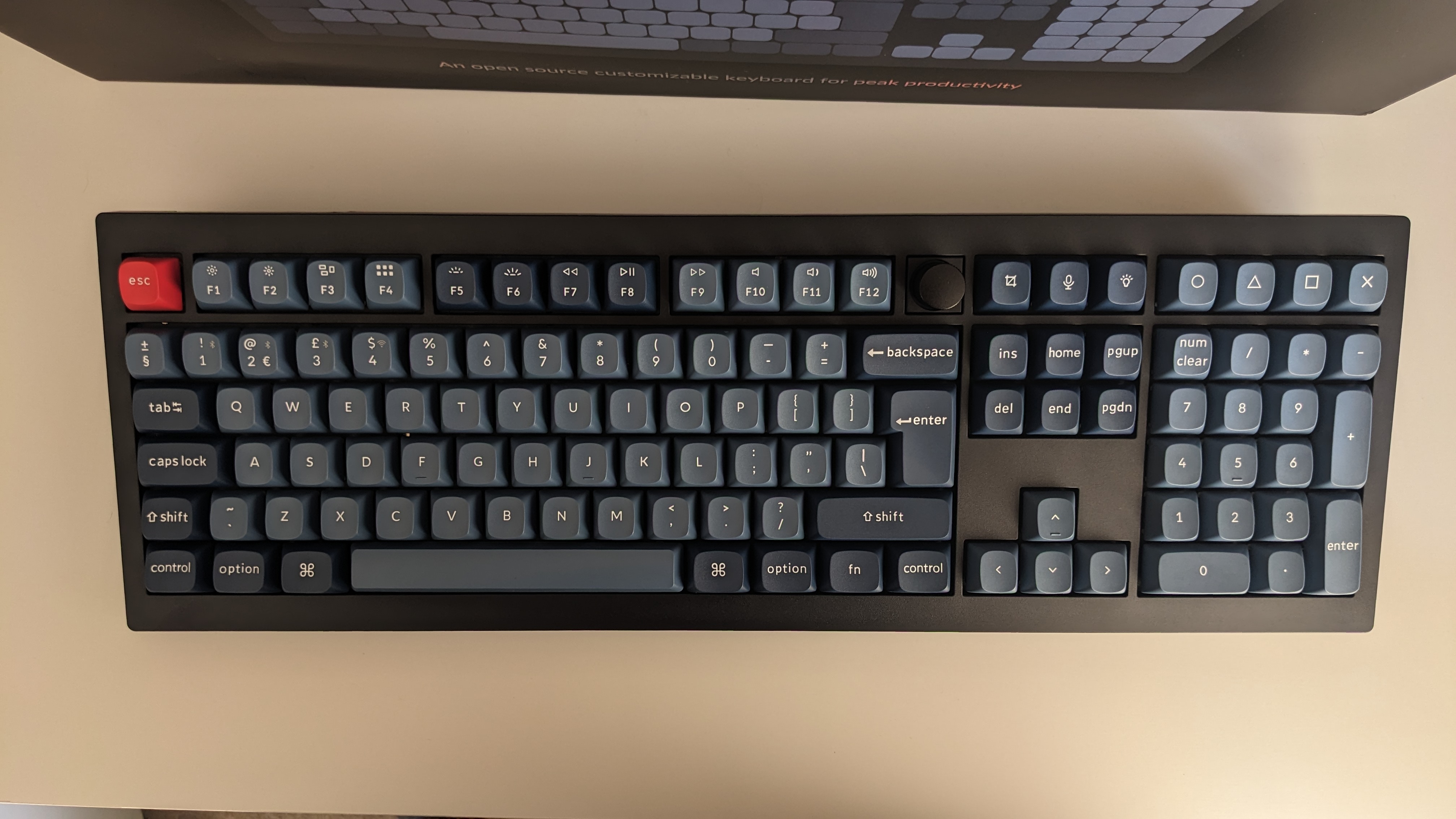 Keychron V6 Max mechanical keyboard during our review