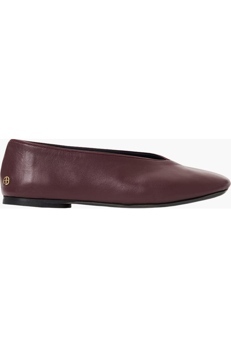 Ana Smooth Leather Flat