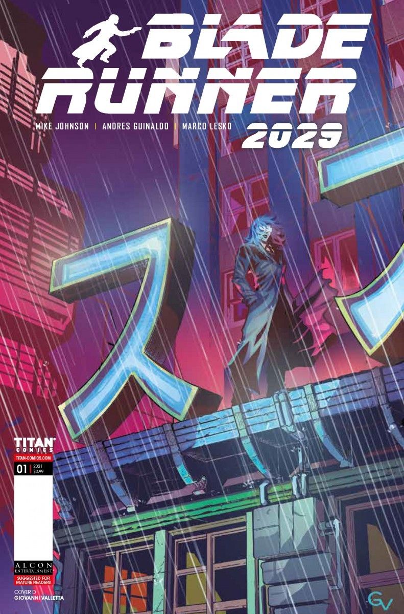 A sneak peak at the new "Blade Runner: 2029" comic series from Titan Comics.