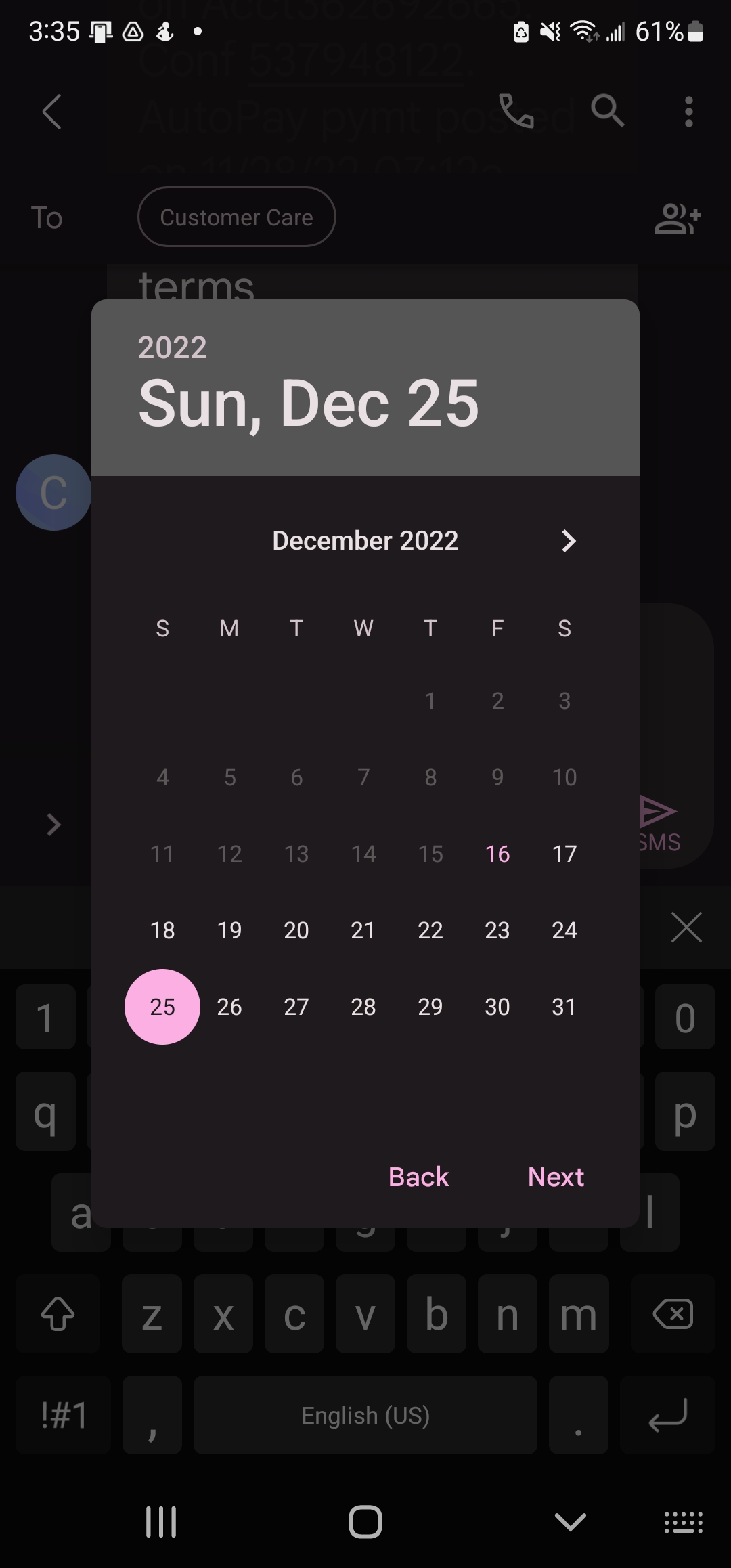 How to schedule texts on Android