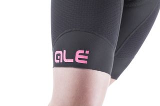 Leg grippers on the Alé PRR 2.0 Future HD women's bib shorts