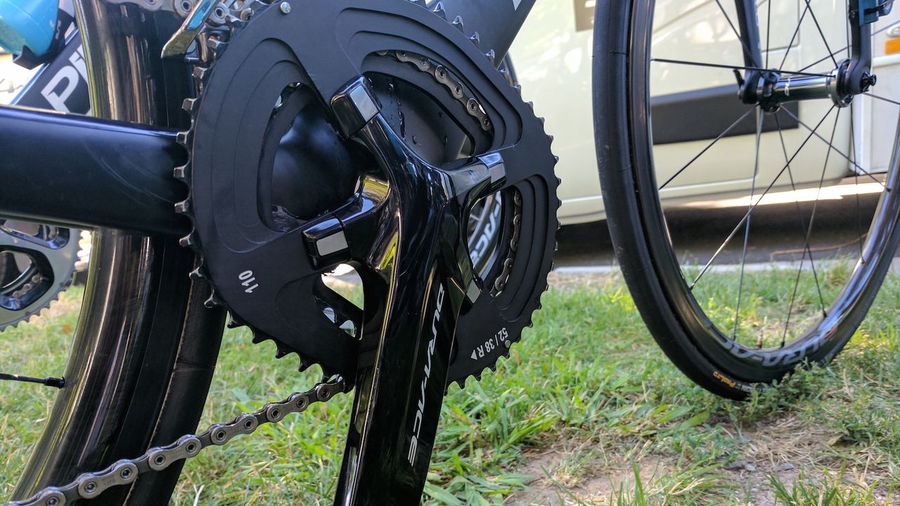 The chainrings feature a unique step design