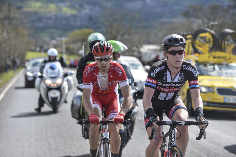 Lawson Craddock (Giant-Alpecin) and Nicolas Edet (Cofidis, Solutions Credits)