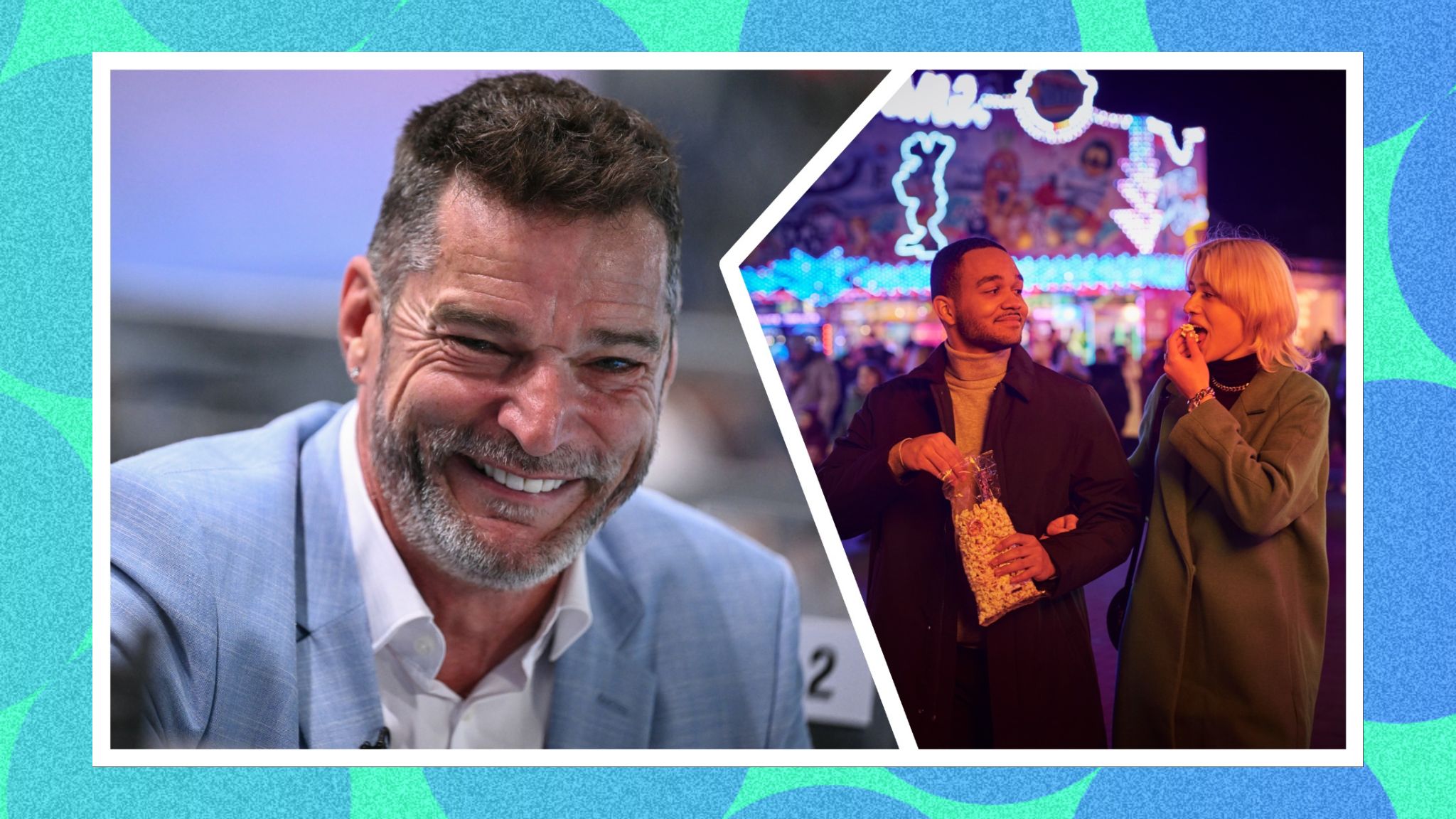 TV personality Fred Sirieix with a couple on a first date