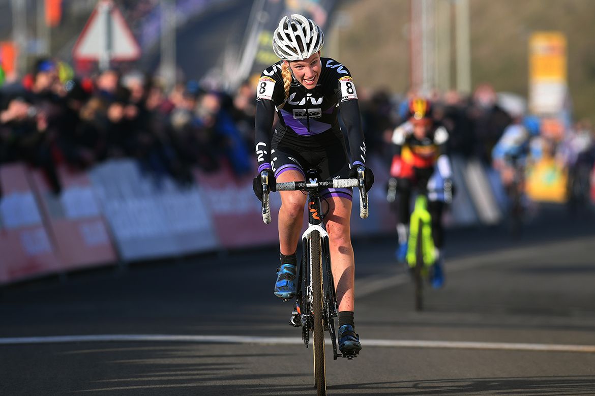 Annemarie Worst (Netherlands) made the podium in Hoogerheide