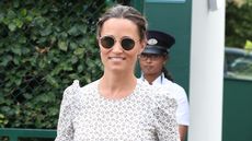 Pippa Middleton seen arriving at Wimbledon for Men's Semi Final Day on July 12 2018