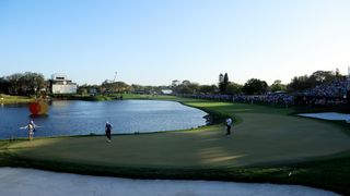 The 18th hole at Bay Hill