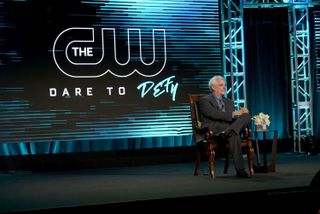 The CW President Mark Pedowitz at the network's 2019 TCA winter press tour presentation.