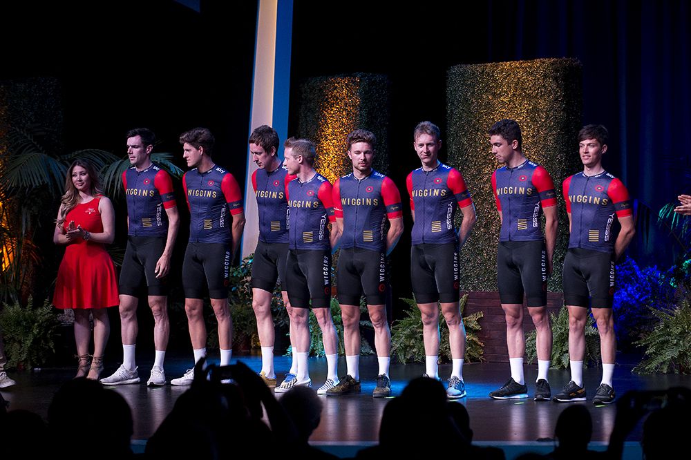 Bradley Wiggins and the other members of his eponymous team