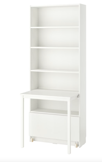 IKEA Billy bookcase with desk and drawer